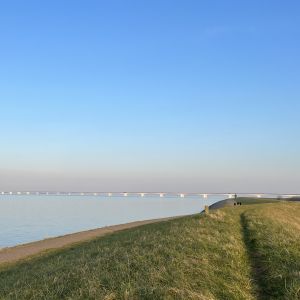 Zeeland Bridge between Colijnsplaat and Zierikzee