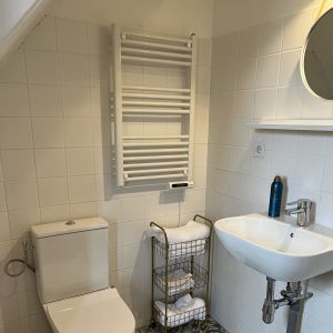 bathroom with shower main floor